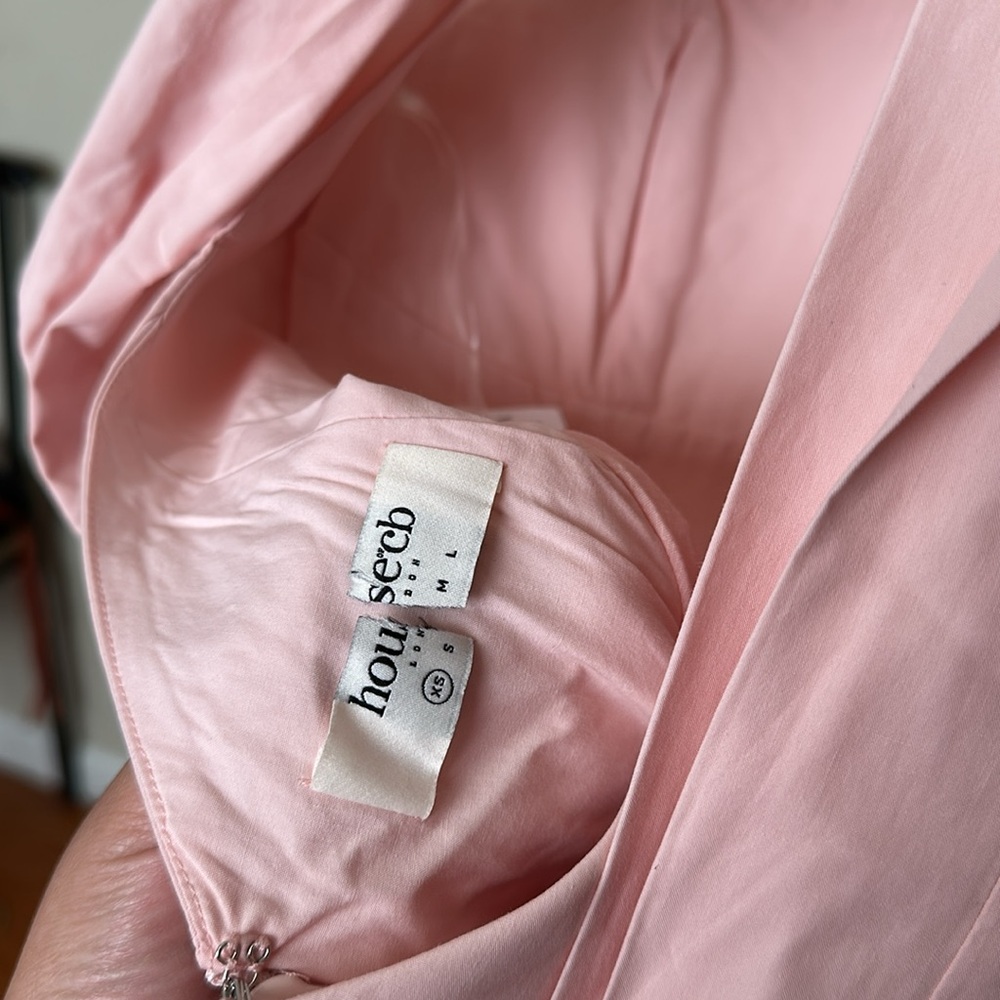 House of CB 'Florianne' Soft Peach Bow Mini Dress size XS NWOT - Picture 7 of 16